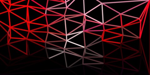 Light pink, red vector triangle mosaic backdrop.