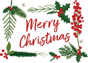 Merry Christmas and Happy New Year Cards Vector and Printable