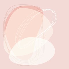 Simple delicate pastel beige and pink shades abstract background.
