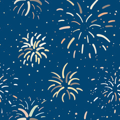 firework explosion drawing vector  seamless pattern background  