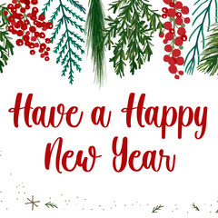 Merry Christmas and Happy a New Year Posts, Vector Files