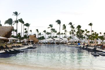 Tropical swimming pool in Dominicana