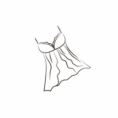 Lace underwear. Sexy lingerie. Vector.