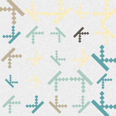 Abstract Geometric Pattern generative computational art illustration