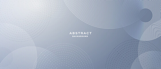 Abstract background with white circle rings. Digital future technology concept. vector illustration.	