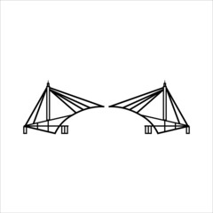 bridge icon vector illustration symbol