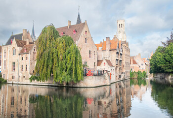 Fototapeta premium Canal in Bruge Belgium
