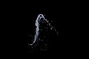water splash isolated.