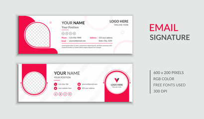 Corporate Trendy Email Signature Template Personal Office