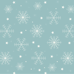 pattern with snowflakes