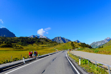 Der Hochtannbergpass in Vorarlberg