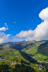Fototapeta na wymiar Damülser Berge/Damüls in Vorarlberg/Österreich 