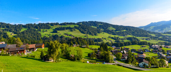 Fototapeta na wymiar Bregenzerwald bei Schwarzenberg im Bundesland Vorarlberg/Österreich 