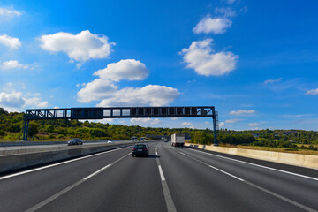 Naklejka premium A3 Richtung bei Würzburg Richtung Frankfurt 