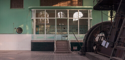 Fototapeta premium Óbuda Gas Works – Abandoned gasworks in Budapest, old gas factory in Hungary