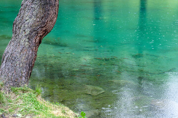 Pioggia al Lago Blu