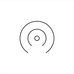 hotspot wireless connection icon line style graphic design vector