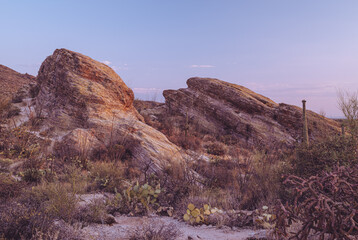 Javelina Rocks location at Saguaro National Park East in Tucson 