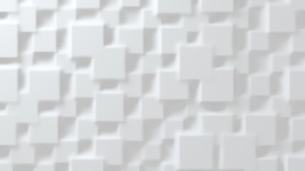 White convex background made of anti-aliased geometry. 3d rendering