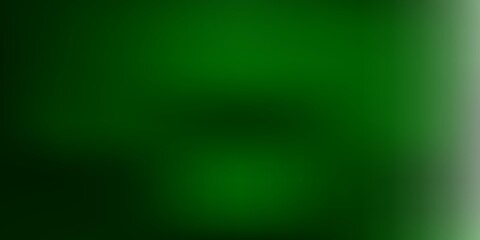 Dark green vector blur backdrop.