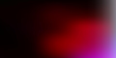Dark pink, red vector blurred background.