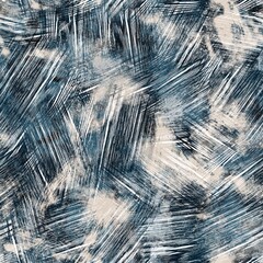Seamless navy blue and white abstract grungy seamless surface pattern design for print. High quality illustration. Texture for background or textile or fabric or wallpaper or interior design.