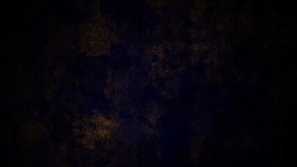 Dark blue dirty rusty background with metallic stains texture.
