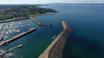 Fototapeta premium Aerial photo of Bangor Marnia County Down Northern Ireland