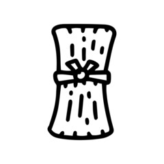 tamales line vector doodle simple icon design