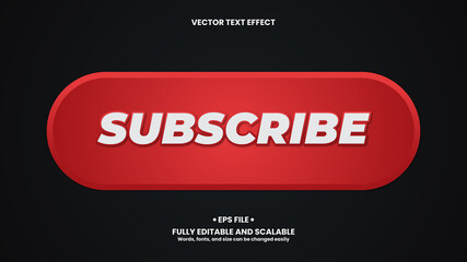Subscibe 3d text effect