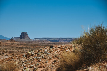 Rock Formation in the Desert in Page Arizona