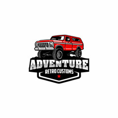 american adventure car, suv logo vector © winana