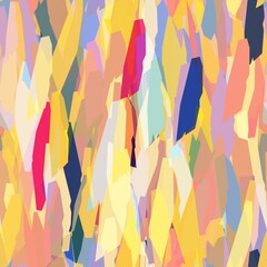 Seamless funky expressive and energetic paper cut out collage surface pattern design for print. High quality illustration. Surreal and dramatic vivid stylish artistic graphic design. Strange geo camo.