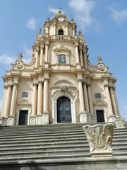 Fototapeta na wymiar Ragusa, Sicily, Cathedral of San Giorgio, Facade