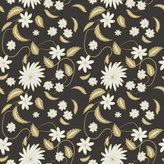 Folk flowers print Floral pattern Ethnic art