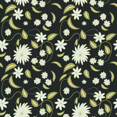 Folk flowers print Floral pattern Ethnic art