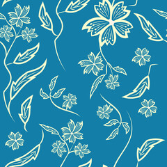 Folk flowers print Floral pattern Ethnic art