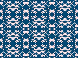 illustration design of blue and white color ornamental abstract pattern perfect for wallpaper, printable and crafting