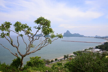 Obraz premium Ao Prachuap Bay in Prachuap Khiri Khan, Thailand