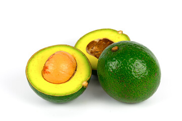 Avacado fruit isolated on white background
