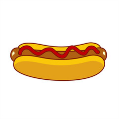hot dog vector illustration