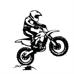 motorcycle rider silhouette
