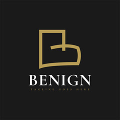 Abstract and Elegant Letter B Logo Design with Minimalist Style. Initial Letter B Logo for Business Brand Identity