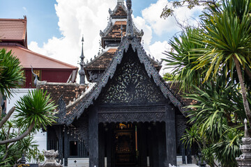 Within Wat Chedi Luang is temple of the big stupa or temple of the royal stupa that is a Buddhist temple in the historic center in Chiang Mai province of Thailand.