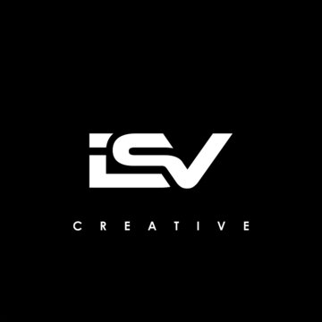 ISV Letter Initial Logo Design Template Vector Illustration
