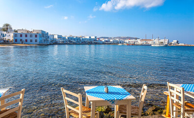 View of sea bay with boats
