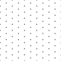 Square seamless background pattern from geometric shapes. The pattern is evenly filled with small black Christmas deers. Vector illustration on white background