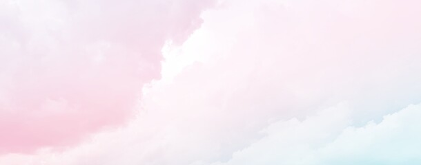 abstract soft cloudy background with gradient pastel color, panoramic background.