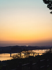 해가 넘어가기 직전의 노을