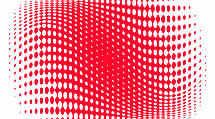 Wavy Polka Dot Pop Art Halftone Pattern
